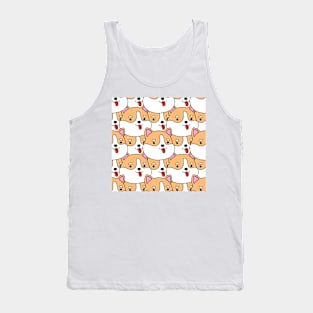 Kawaii Doge Pattern Tank Top